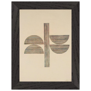 Lygia Pape  Tecelar  1956 Premium Wooden Framed Art Print / Poster