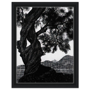 MC Escher  OLD OLIVE TREE CORSICA Framed Canvas