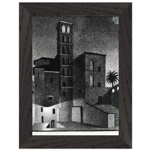 MC Escher  ESCHER 27 Premium Wooden Framed Art Print / Poster