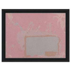 John Hoyland  Grey  Blue on Pink  1971 Framed Canvas
