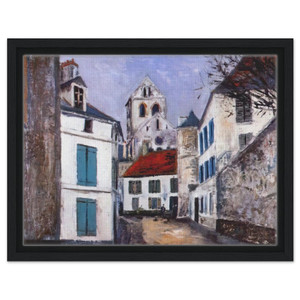 Maurice Utrillo  VILLAGE STREET N1 Framed Canvas