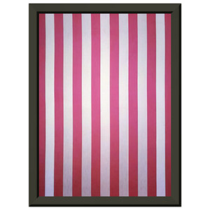 Daniel Buren White Acrylic on Striped Fabric 1970 Framed Art Print