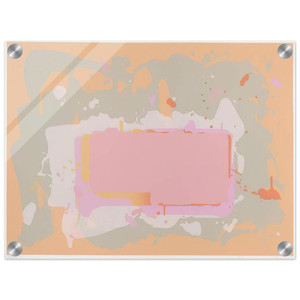 John Hoyland  Yellow and Pink  1971 Acrylic Print