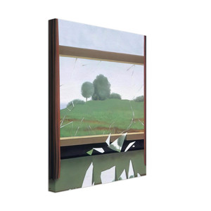 Rene Magritte  THE KEY TO THE FIELDS 1936 Canvas