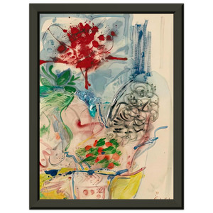 Helen Frankenthaler LAmour Toujours LAmour 1957 Premium Metal Framed Art Print