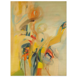 Miriam Schapiro  Down to Earth  1959 Wood Print