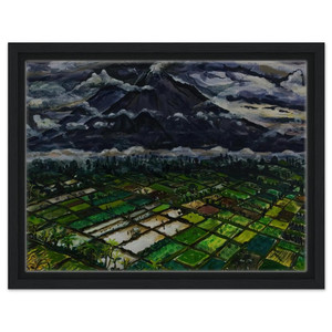 Ivan Albright  MT SEMERU JADKA KURA JAVA 1969 Framed Canvas