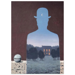 Rene Magritte  THE HAPPY DONOR 1966 Fine Art Poster / Art Print
