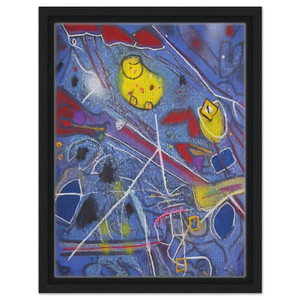 Roberto Matta  REDNESS OF BLUE 1996 Framed Canvas