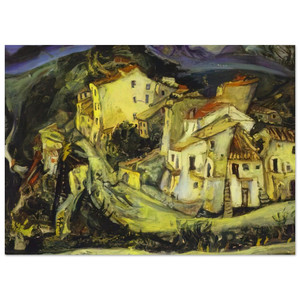 Chaim Soutine  HOUSES OF CAGNES Fine Art Poster / Art Print