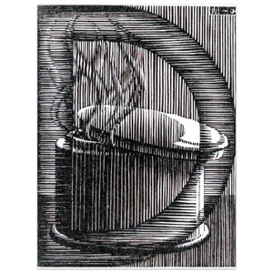 MC Escher  INITIAL D Aluminum Print