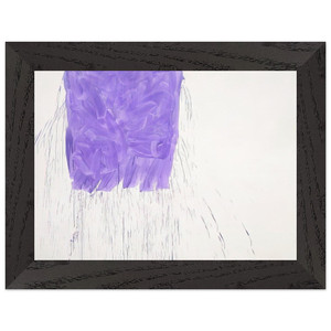 Michel Majerus  Violet  1997 Premium Wooden Framed Art Print / Poster