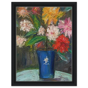 Maurice Utrillo  VASE WITH FLOWERS 1 Framed Canvas