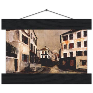 Maurice Utrillo  NORVINS STREET Museum-Quality Matte Paper Poster with Hanger