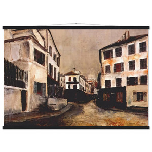 Maurice Utrillo  NORVINS STREET Museum-Quality Matte Paper Poster with Hanger
