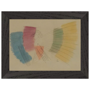 John Ferren  Untitled  1933 Premium Wooden Framed Art Print / Poster