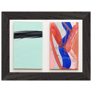 Michel Majerus  Untitled  1996 N3 Premium Wooden Framed Art Print / Poster