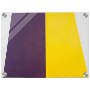 Robert Mangold  PLANE FIGURE SERIES D DOUBLE PANEL 1993 Acrylic Print