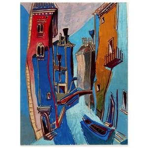 Enrico Prampolini  VENICE 1948 Wood Print