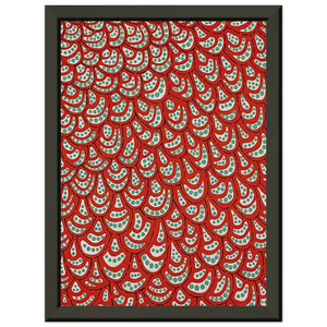 Yayoi Kusama  PETALS 1988 Premium Metal Framed Art Print / Poster