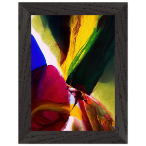 Paul Jenkins Phenomena Phoenix Equinox 2006 Premium Wood Framed Art Print Poster