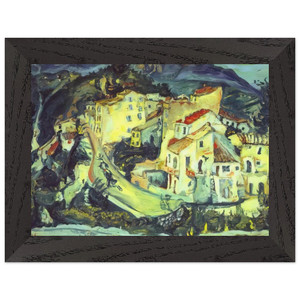 Chaim Soutine  LANDSCAPE OF CAGNES Premium Wooden Framed Art Print / Poster