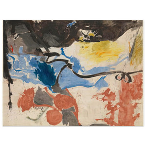 Helen Frankenthaler  Hotel CroMagnon 1958 Wood Print
