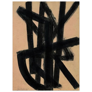 Pierre Soulages  Brou de noix 65 x 50 cm 1948  1948 Aluminum Print