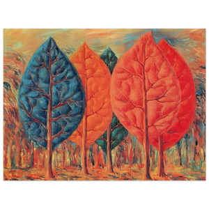 Rene Magritte  THE FIRE 1943 Aluminum Print