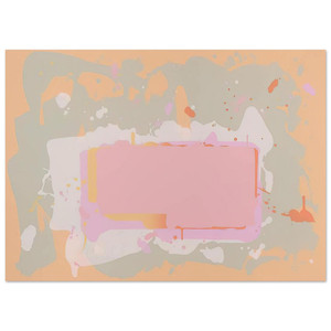 John Hoyland  Yellow and Pink  1971 Fine Art Poster / Art Print