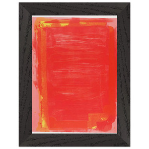 John Hoyland  Untitled I  1974 Premium Wooden Framed Art Print / Poster