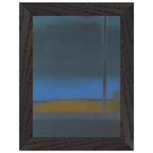 Esteban Vicente  ONE DAY 1976 Premium Wooden Framed Art Print / Poster