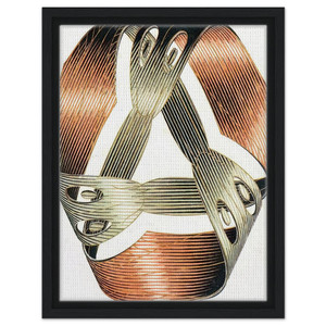 MC Escher  MOEBIUS STRIP I Framed Canvas