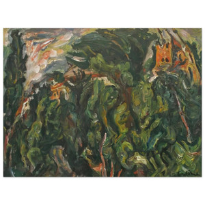 Chaim Soutine  THE RED CASTLE OF CERET 1919 Aluminum Print