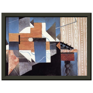 Juan Gris  GUITAR ON THE TABLE 1913 Premium Metal Framed Art Print / Poster