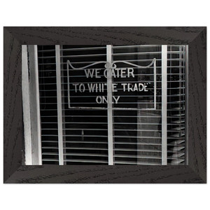 Ben Shahn SIGN ON A RESTAURANT WE CATER TO WHITE TRADE ONLY 1938 Print