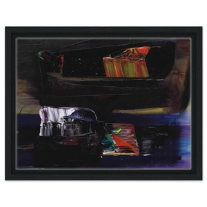 Paul Jenkins  Phenomena Tibetan Clay Offering Framed Canvas