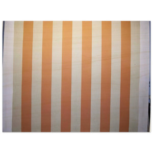 Daniel Buren White acrylic on white/orange striped fabric 1967 Wood Print