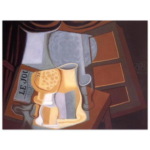 Juan Gris  THE TABLE IN FRONT OF THE WINDOW 1921 Aluminum Print