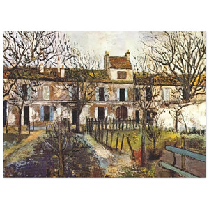 Maurice Utrillo  THE GARDEN AT MONTMAGNY Fine Art Poster / Art Print