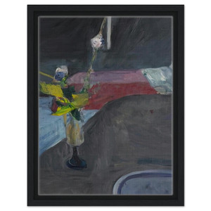 Richard Diebenkorn  Interior with Flowers Framed Canvas