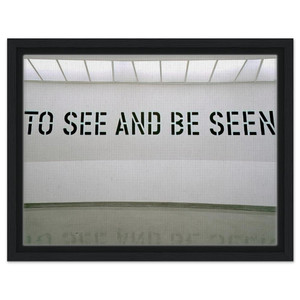 Lawrence Weiner  To See and Be Seen  1972 Framed Canvas