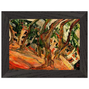 Soutine PLANE TREES AT CERET 1920 Premium Wooden Framed Art Print / Poster