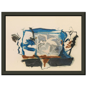 Helen Frankenthaler  Swan Lake II 1961 Premium Metal Framed Art Print / Poster