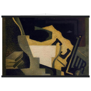 Juan Gris STILL LIFE WITH NEWSPAPER 1918 Poster with Hanger