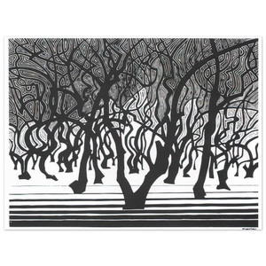MC Escher  WOODS NEAR MENTON Aluminum Print