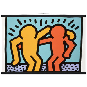 Keith Haring  BEST BUDDIES 1990 N1 Museum-Quality Matte Paper Poster with Hanger