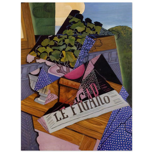 Juan Gris  A POT OF GERANIUMS 1915 Wood Print