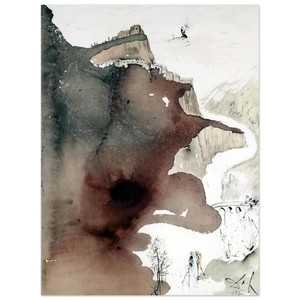 Salvador Dali  ET BAPTIZATUS EST A IOANNE IN IORDANE LUKE 3 3 Aluminum Print