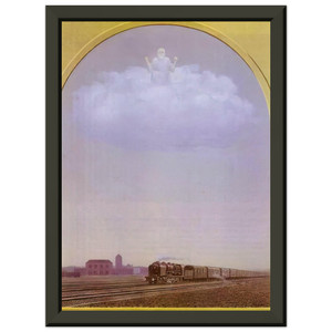 Rene Magritte  THE NIGHTINGALE 1962 Premium Metal Framed Art Print / Poster